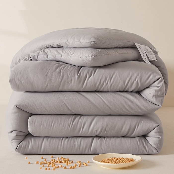 91家纺网 家纺一手货源 找家纺 铺尚美家纺 2025新款亲肤舒适A类全棉纯棉大豆被被子被芯 星空灰