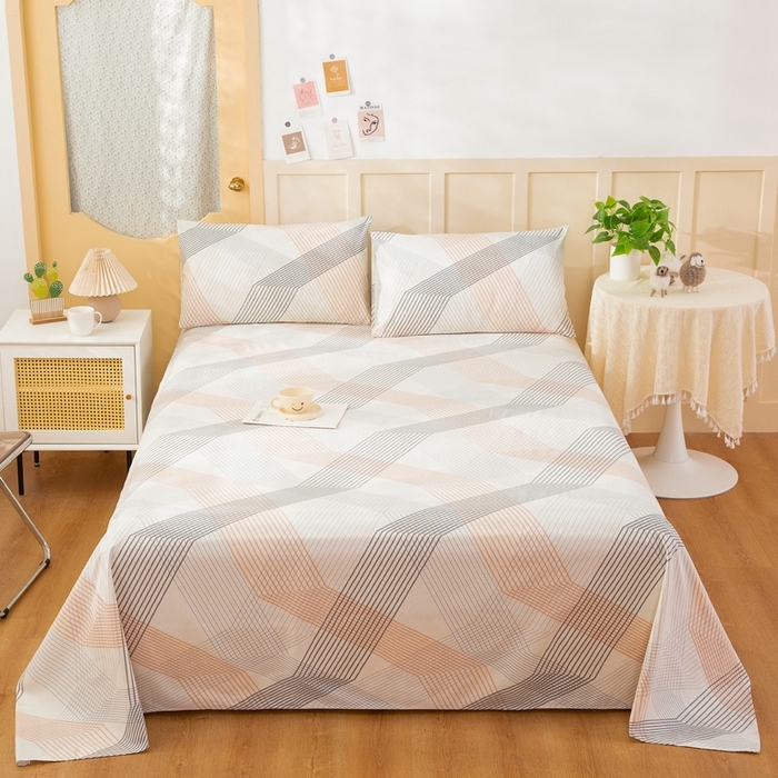 91家纺网 家纺一手货源 找家纺 （总1）首爱老粗布床单粗布凉席单品床单 枕套（预留缩水）