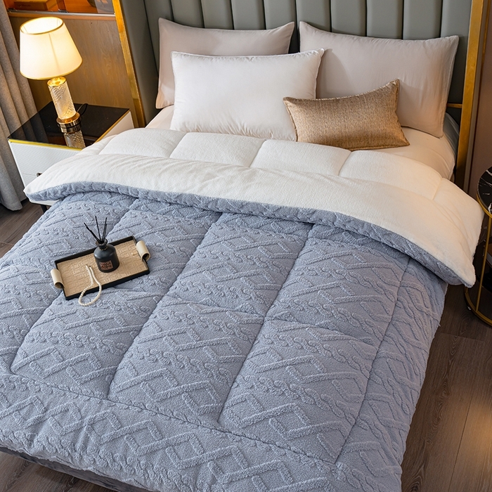 91家纺网 家纺一手货源 找家纺 （总）铺尚美家纺 2025春夏新款塔芙绒北极绒加厚冬被子被芯