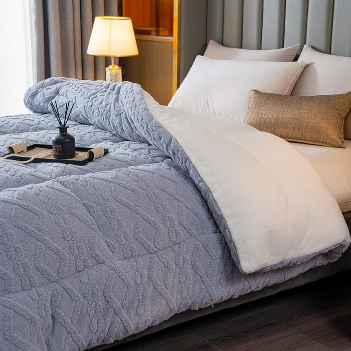 91家纺网 家纺一手货源 找家纺 （总）铺尚美家纺 2025春夏新款塔芙绒北极绒加厚冬被子被芯