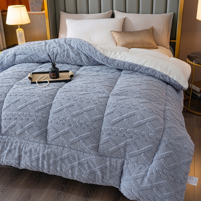 91家纺网 家纺一手货源 找家纺 （总）铺尚美家纺 2025春夏新款塔芙绒北极绒加厚冬被子被芯