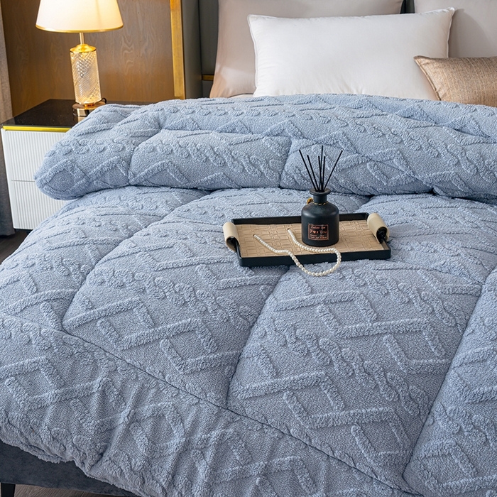 91家纺网 家纺一手货源 找家纺 （总）铺尚美家纺 2025春夏新款塔芙绒北极绒加厚冬被子被芯