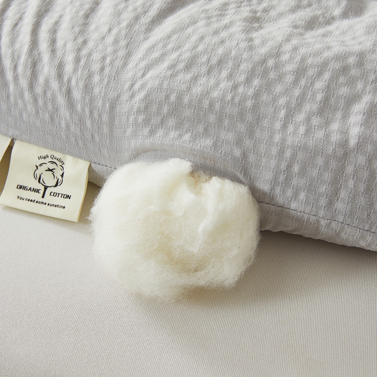 91家纺网 家纺一手货源 找家纺 金喜 2025新款优棉提花棉花被新疆棉花被 优棉灰