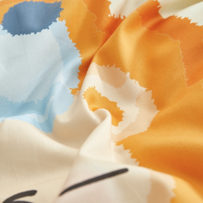 91家纺网 家纺一手货源 找家纺 荷马之梦 2025新款A类全棉40s数码印花手绘风大版卡通儿童幼儿园套件-童画系列 童画-可爱小狮