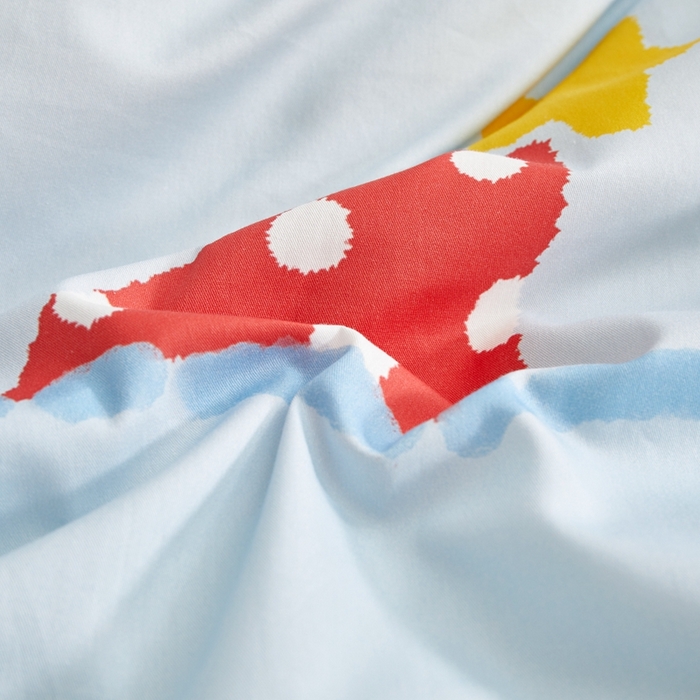 91家纺网 家纺一手货源 找家纺 荷马之梦 2025新款A类全棉40s数码印花手绘风大版卡通儿童幼儿园套件-童画系列 童画-萌萌小象