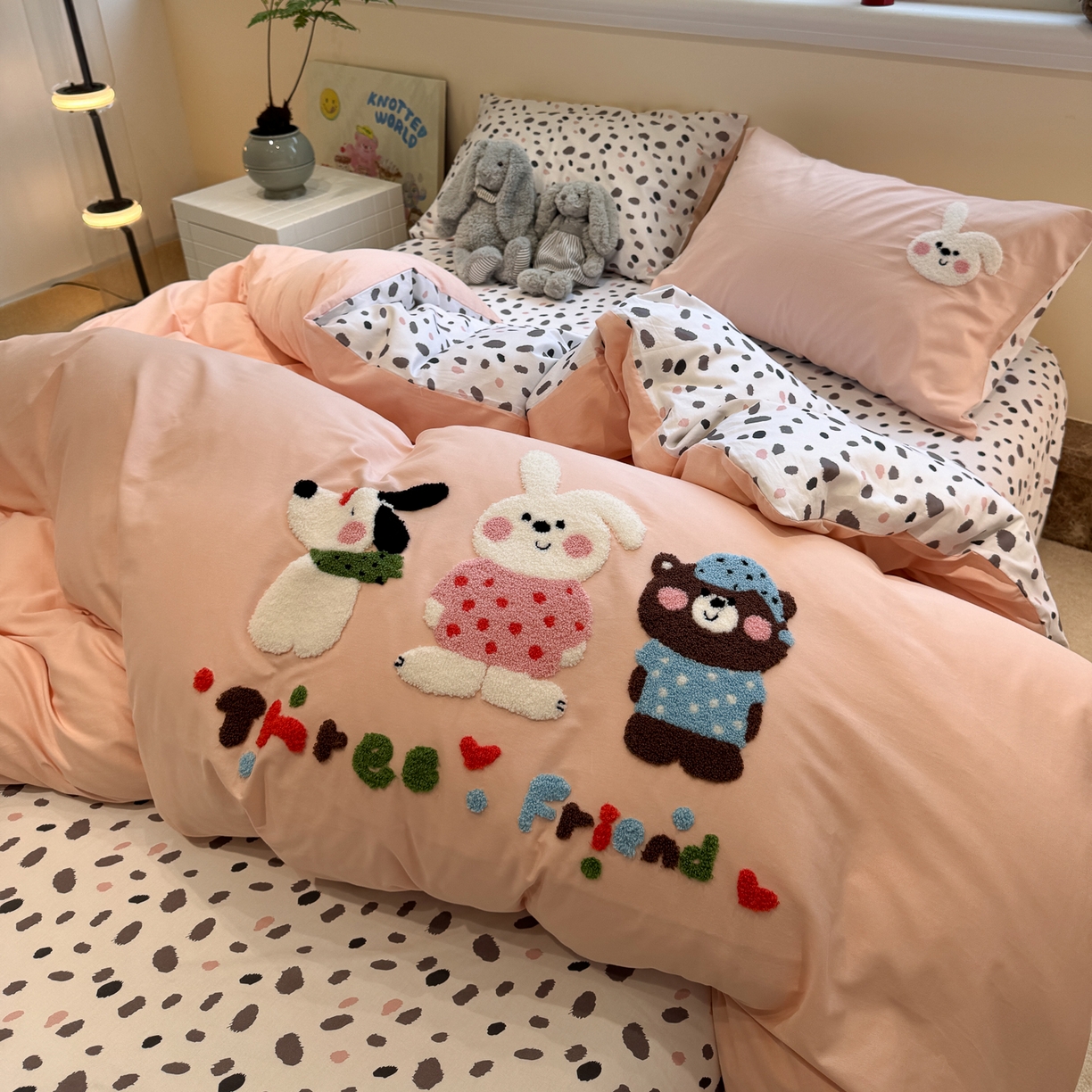 91家纺网 家纺一手货源 找家纺 （总）怡家居 2025新款全棉纯棉印花加绣花四件套第二批