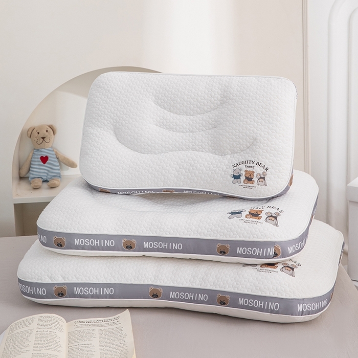 （总）金牛枕芯 2025新款枕芯卡通小熊针织亲子组合枕头学生成人定型枕头护颈枕枕头枕芯