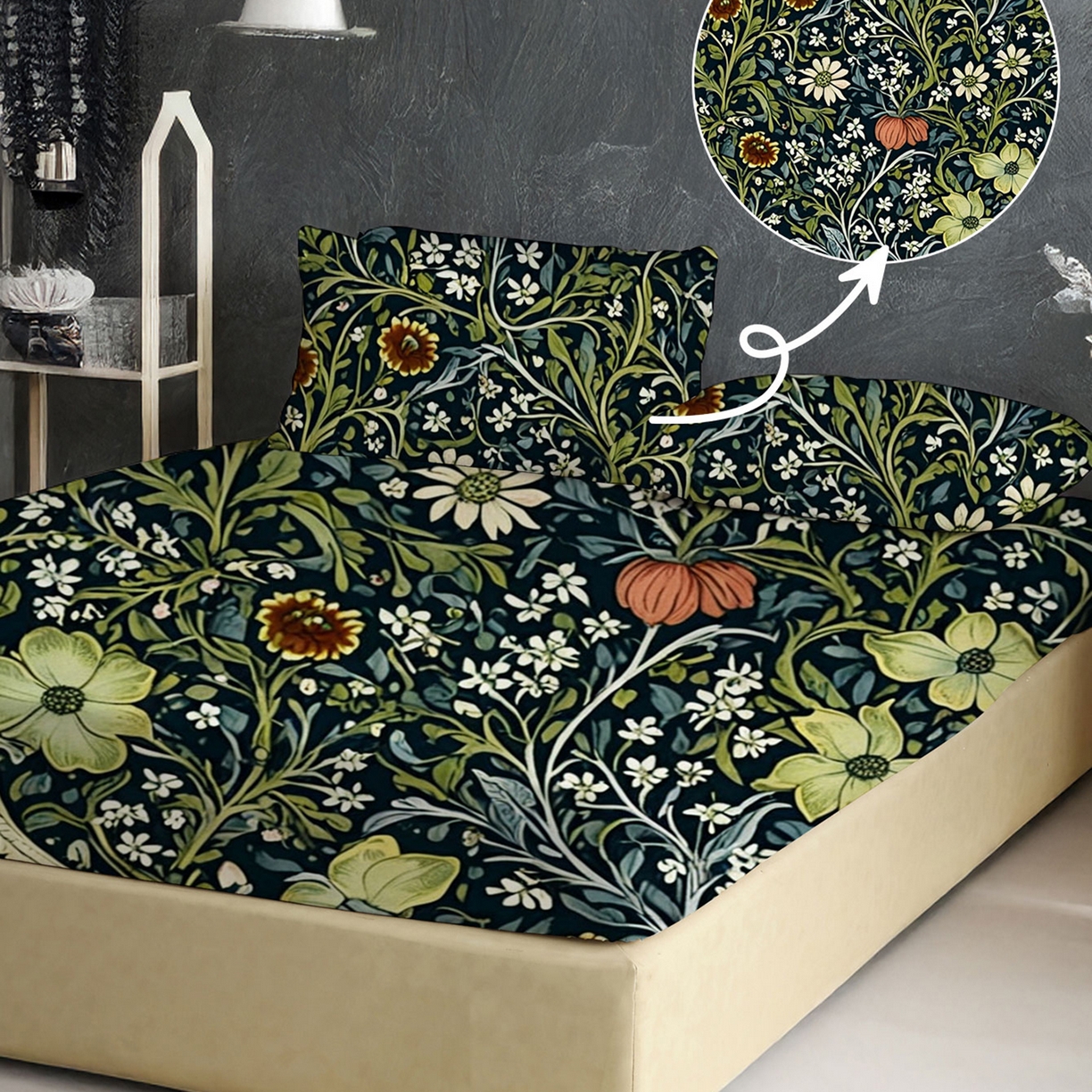 91家纺网 家纺一手货源 找家纺 （总）轩贝雅 2025新款Pod 全托管 半托花型定制单床笠床笠单件