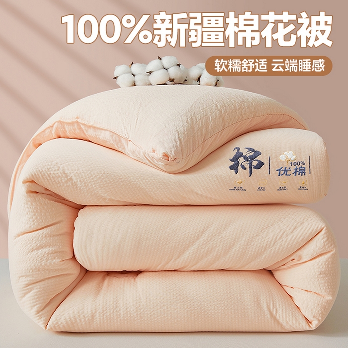 91家纺网 家纺一手货源 找家纺 （总）金喜 2025新款优棉提花棉花被新疆棉花被