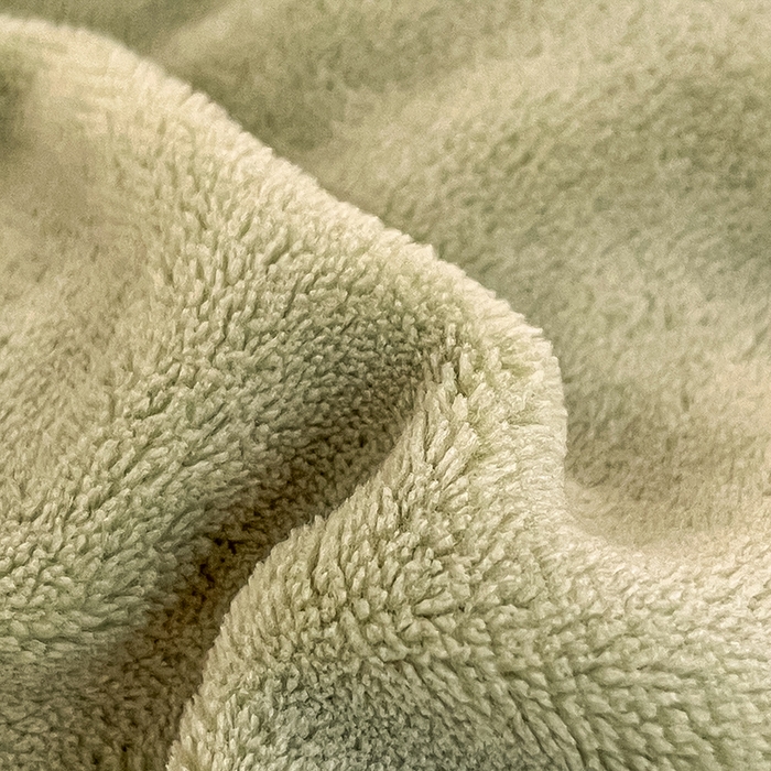 91家纺网 家纺一手货源 找家纺 三朵家纺 2025秋冬新款法莱绒混搭系列四件套 苹果绿