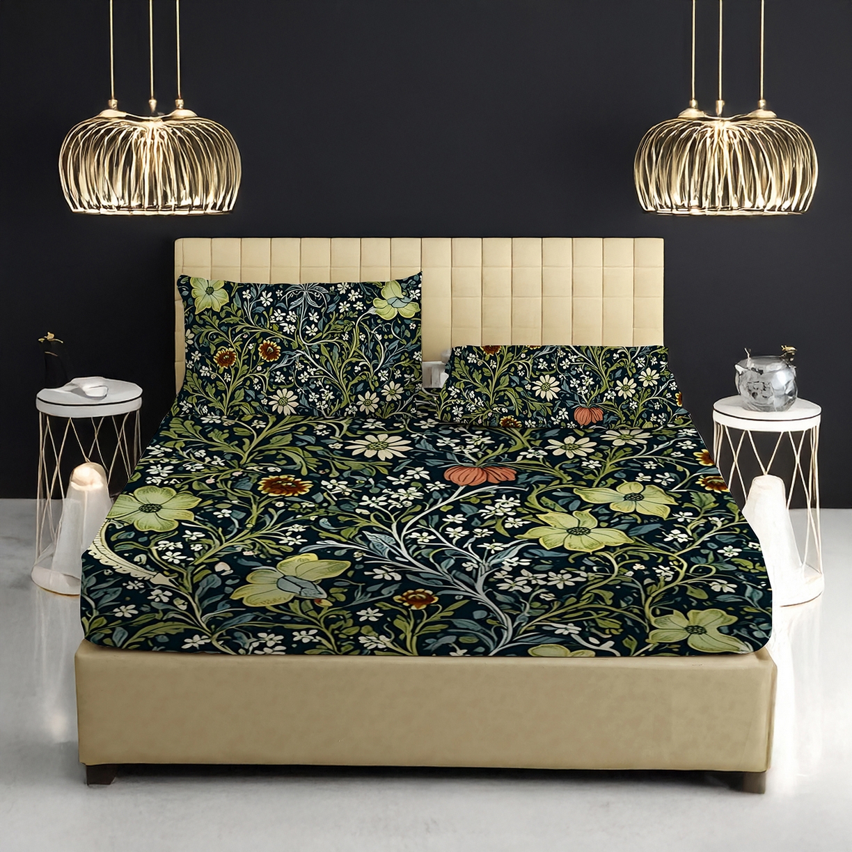 91家纺网 家纺一手货源 找家纺 轩贝雅 2025新款Pod 全托管 半托花型定制单床笠床笠单件 01