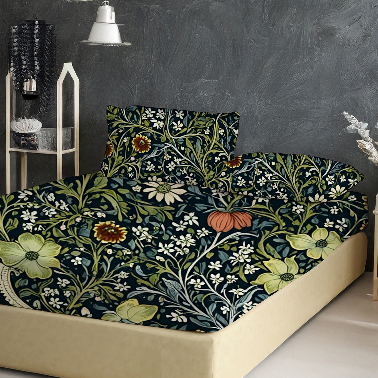 91家纺网 家纺一手货源 找家纺 轩贝雅 2025新款Pod 全托管 半托花型定制单床笠床笠单件 01