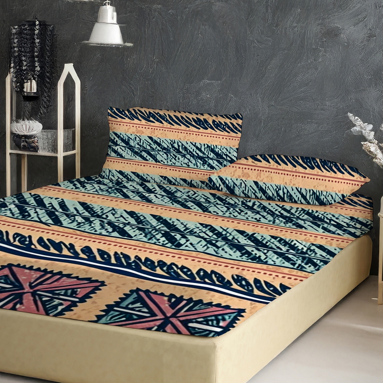 91家纺网 家纺一手货源 找家纺 轩贝雅 2025新款Pod 全托管 半托花型定制单床笠床笠单件 02