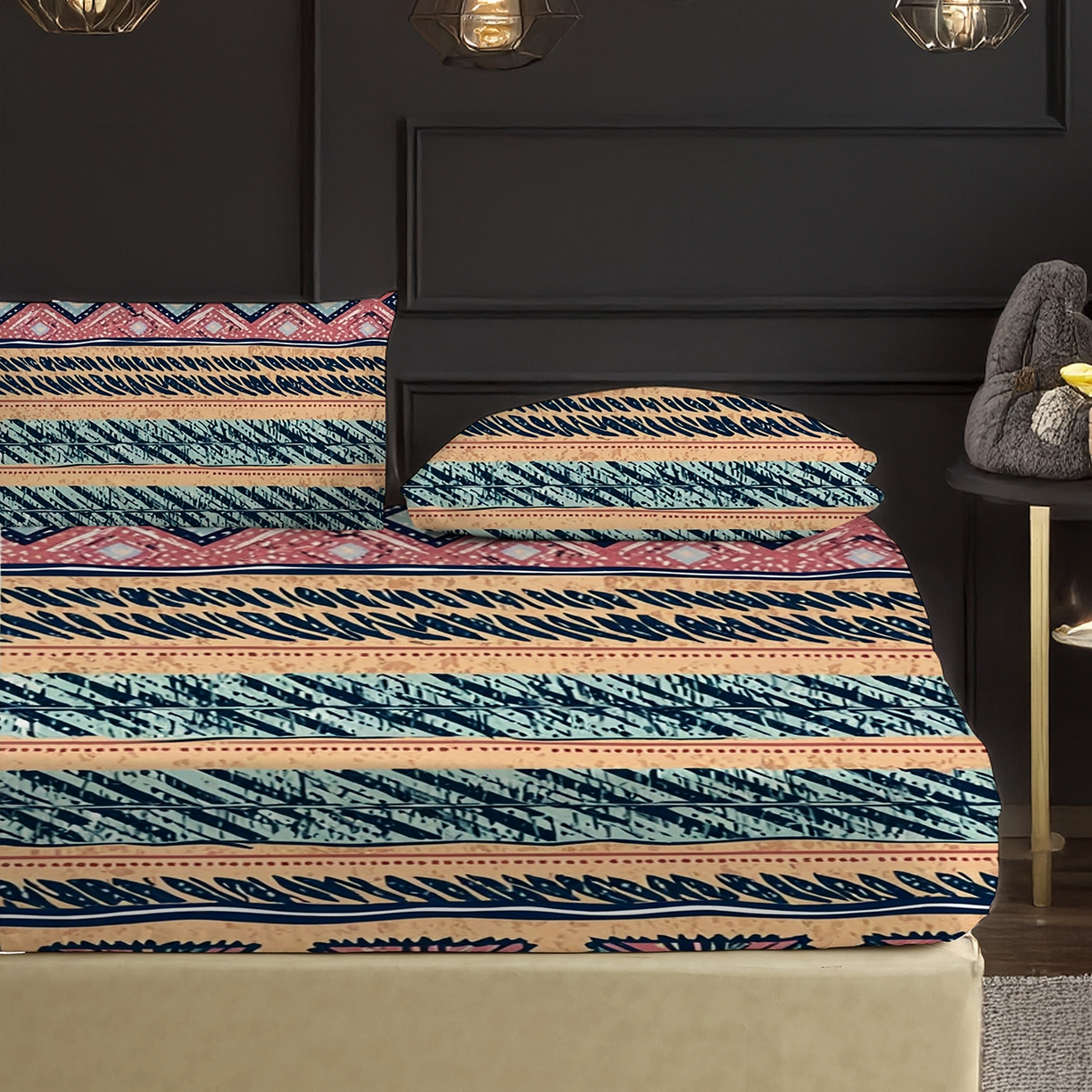 91家纺网 家纺一手货源 找家纺 轩贝雅 2025新款Pod 全托管 半托花型定制单床笠床笠单件 02