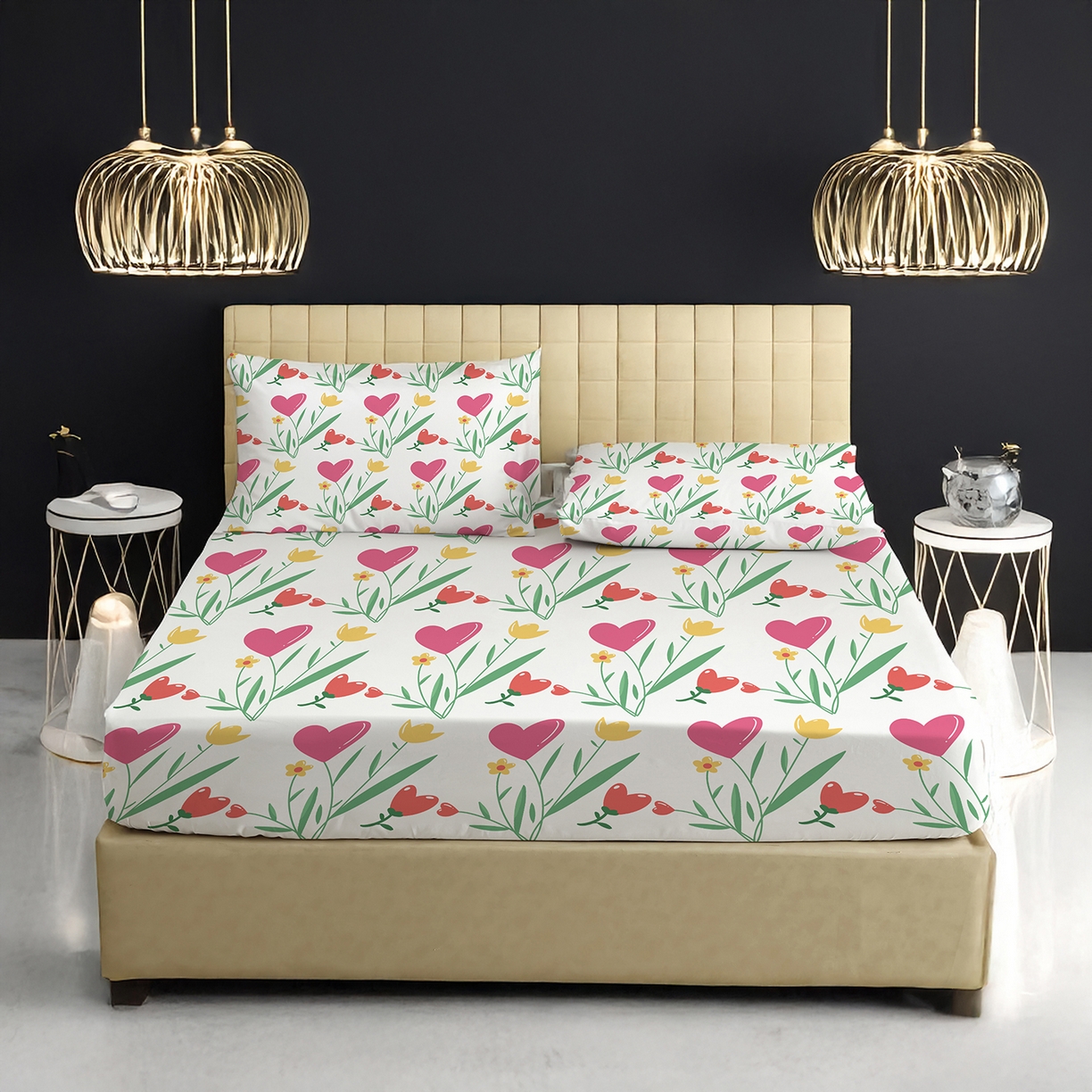 91家纺网 家纺一手货源 找家纺 轩贝雅 2025新款Pod 全托管 半托花型定制单床笠床笠单件 03