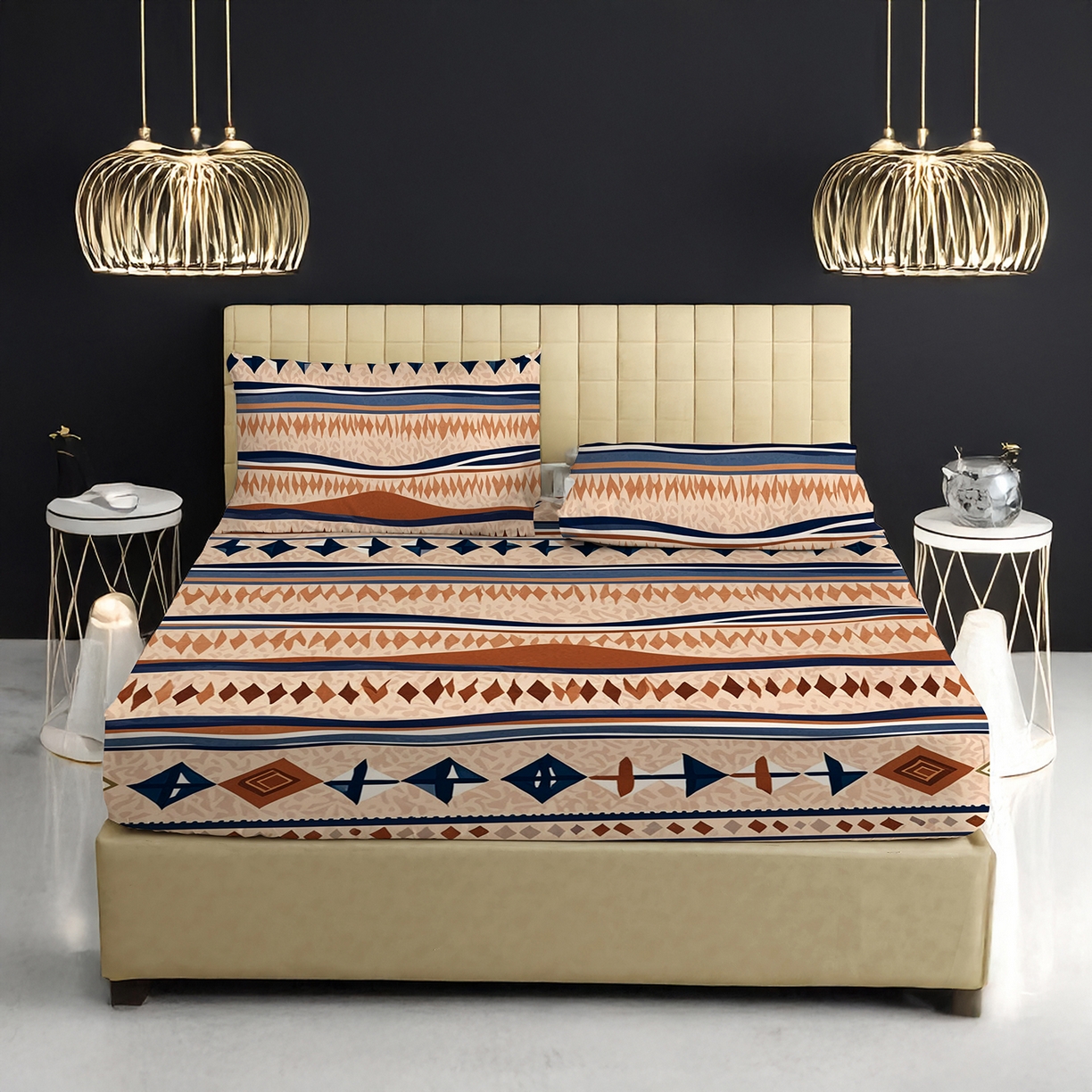 91家纺网 家纺一手货源 找家纺 轩贝雅 2025新款Pod 全托管 半托花型定制单床笠床笠单件 06