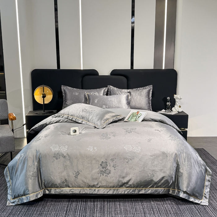 91家纺网 家纺一手货源 找家纺 （总）栩裕纺织 2025新款提花宋锦缎四件套