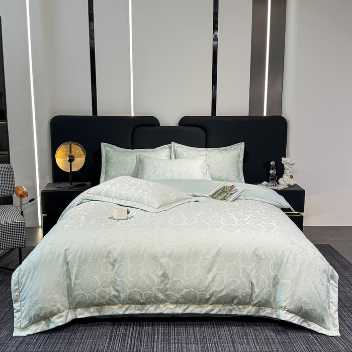 91家纺网 家纺一手货源 找家纺 （总）栩裕纺织 2025新款提花宋锦缎四件套