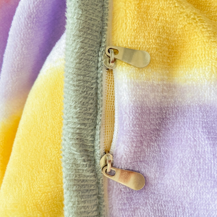 91家纺网 家纺一手货源 找家纺 518 高克重200g印花牛奶绒单被套（支持定制任意尺寸）彩虹条