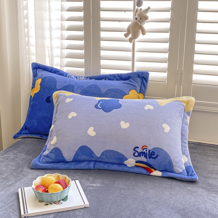 91家纺网 家纺一手货源 找家纺 宝薇 2025新款加厚保暖简约风小版印花牛奶绒四件套 满天星