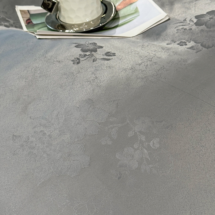 91家纺网 家纺一手货源 找家纺 栩裕纺织 2025新款提花宋锦缎四件套 莫斯灰