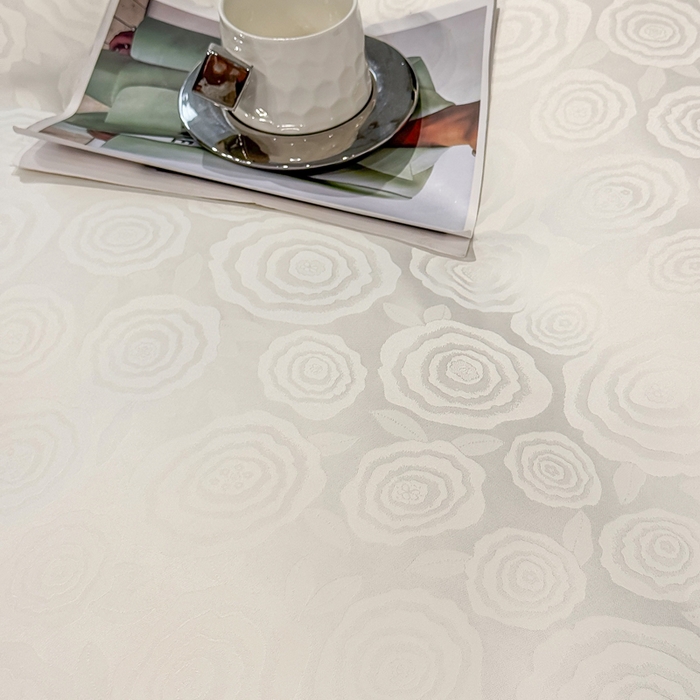 91家纺网 家纺一手货源 找家纺 栩裕纺织 2025新款提花宋锦缎四件套 溶月白