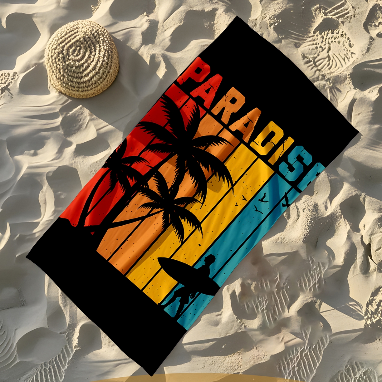 91家纺网 家纺一手货源 找家纺 （总）轩贝雅 2025新款Pod 全托管 半托花型定制沙滩巾