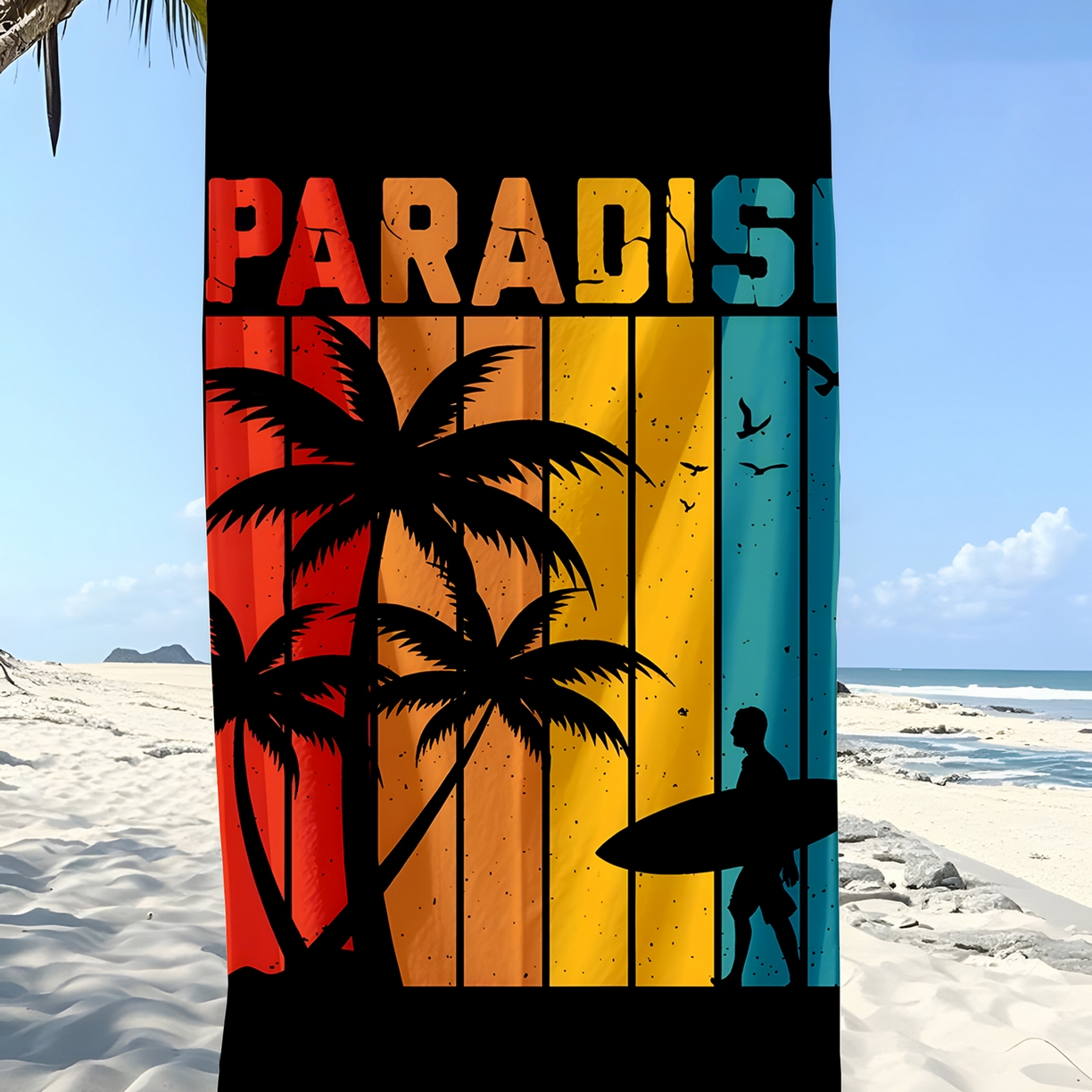 91家纺网 家纺一手货源 找家纺 （总）轩贝雅 2025新款Pod 全托管 半托花型定制沙滩巾