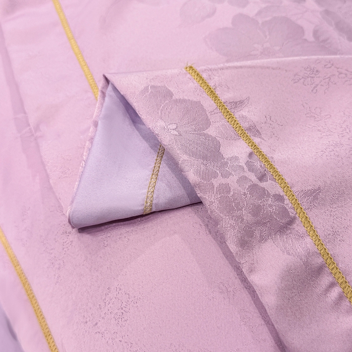 91家纺网 家纺一手货源 找家纺 栩裕纺织 2025新款提花宋锦缎四件套 鸢尾紫