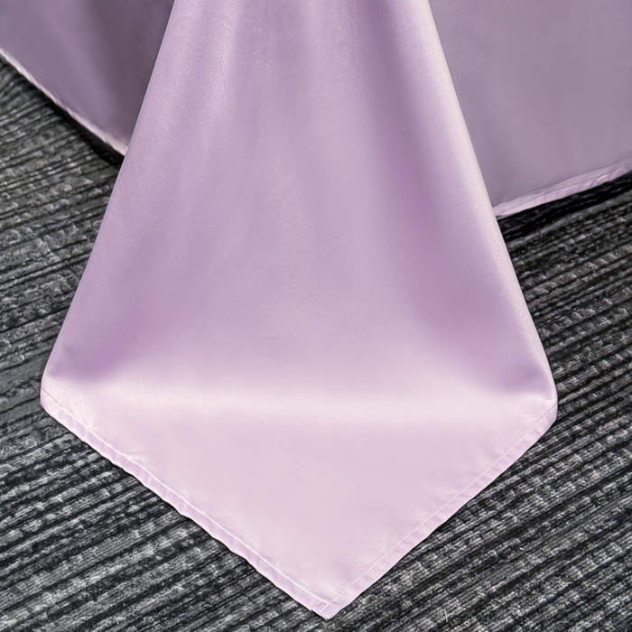 91家纺网 家纺一手货源 找家纺 栩裕纺织 2025新款提花宋锦缎四件套 鸢尾紫