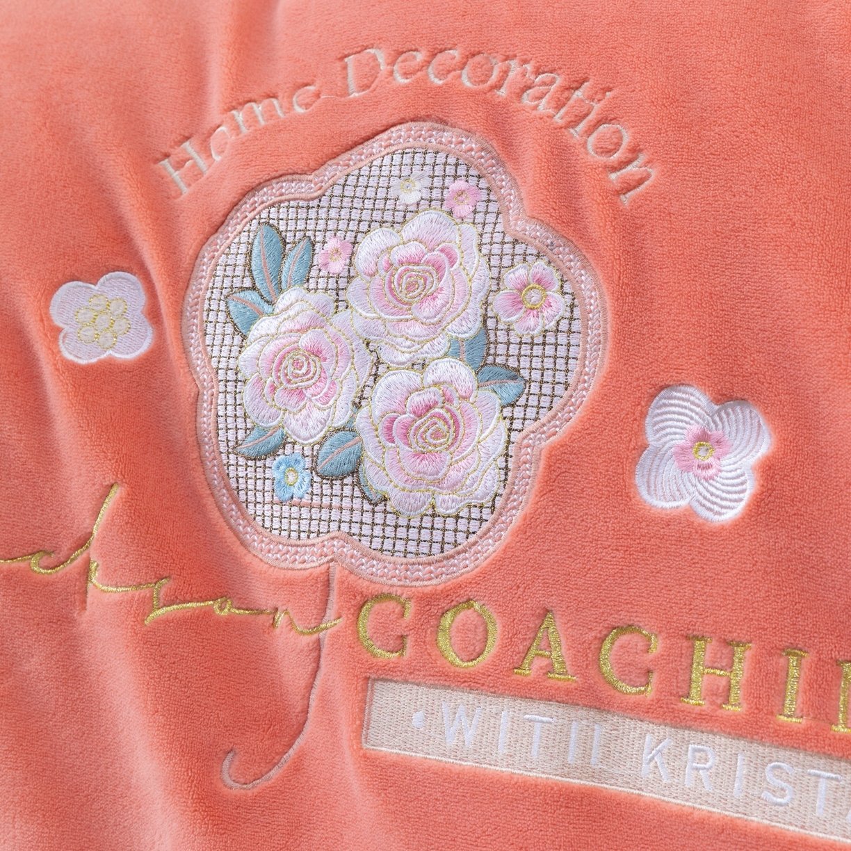 91家纺网 家纺一手货源 找家纺 优姿家纺 2025新款10斤牛奶绒宽边绣花保暖四件套-田园印象 田园印象-桔