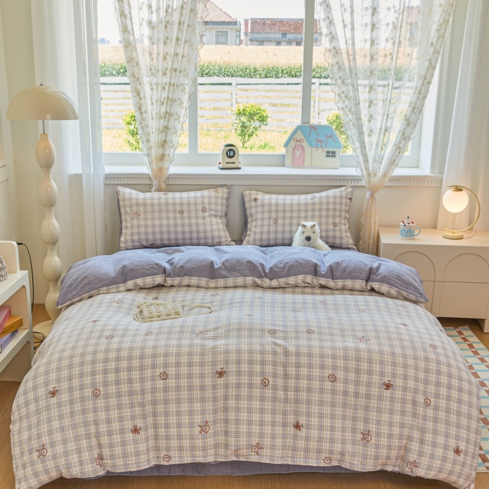 可思家纺 2025新款云感棉四件套 冬日暖阳