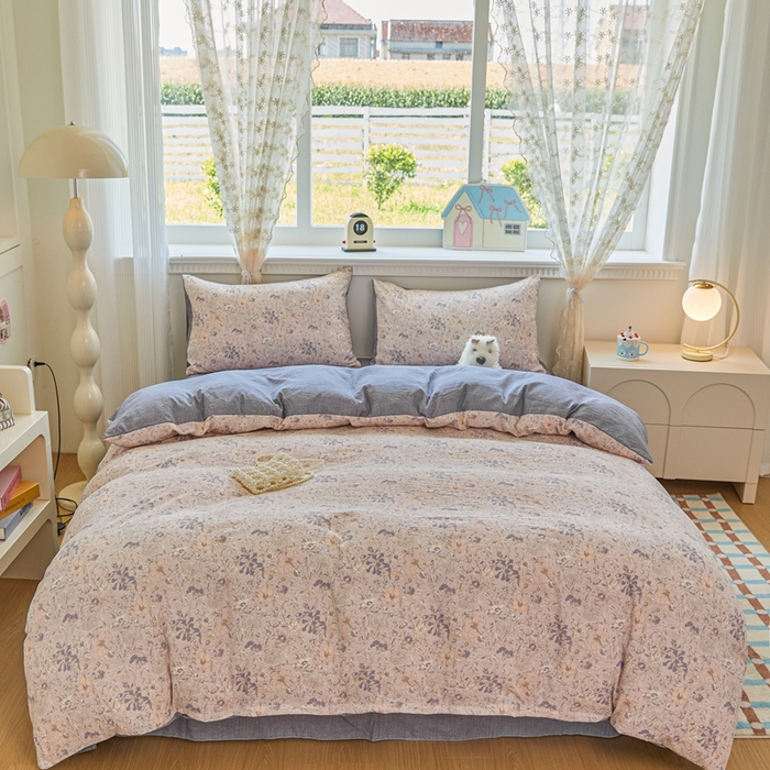 可思家纺 2025新款云感棉四件套 南城旧事