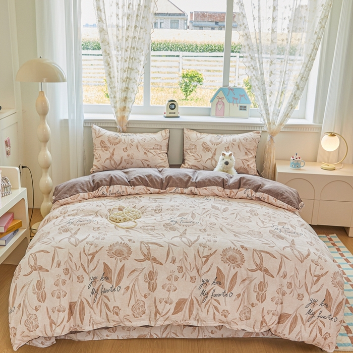 可思家纺 2025新款云感棉四件套 向阳而生