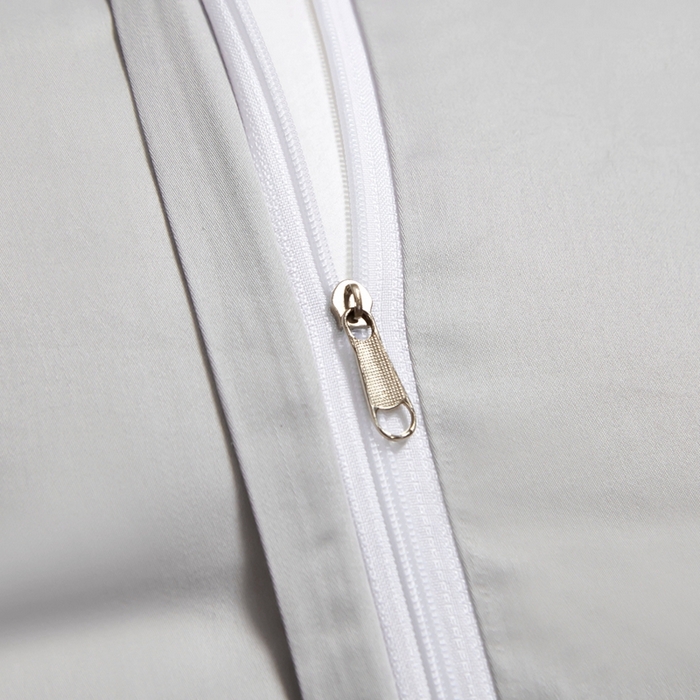 91家纺网 家纺一手货源 找家纺 2025新款60s支贡缎长绒棉刺绣花四件套纯棉全棉100%棉轻奢风四件套 艾尚-高级灰