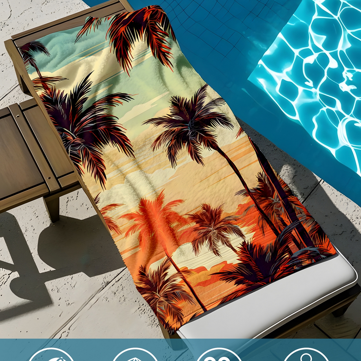 91家纺网 家纺一手货源 找家纺 轩贝雅 2025新款Pod 全托管 半托花型定制沙滩巾 05 60*130cm