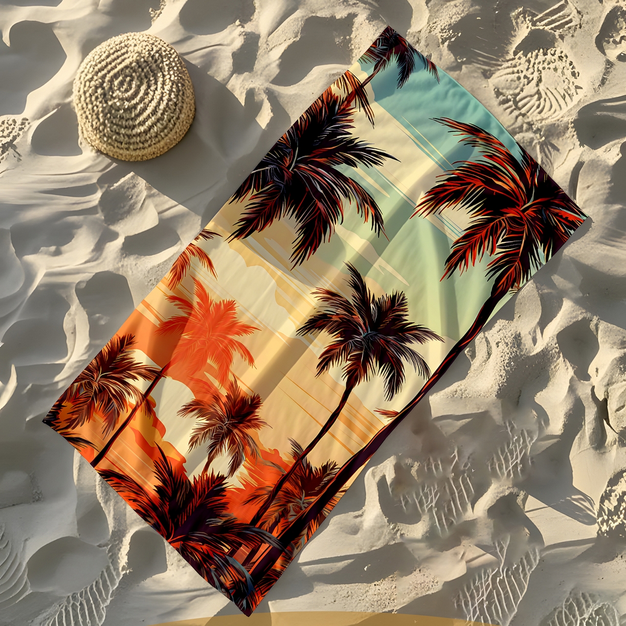 91家纺网 家纺一手货源 找家纺 轩贝雅 2025新款Pod 全托管 半托花型定制沙滩巾 05 70*150cm