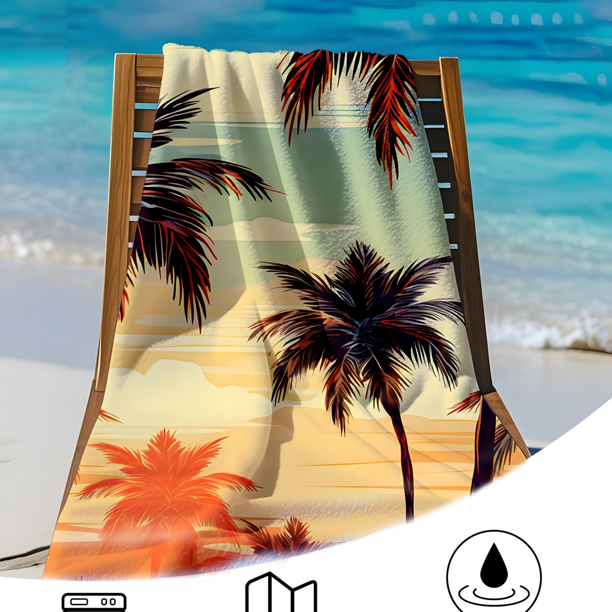 91家纺网 家纺一手货源 找家纺 轩贝雅 2025新款Pod 全托管 半托花型定制沙滩巾 05 90*180cm