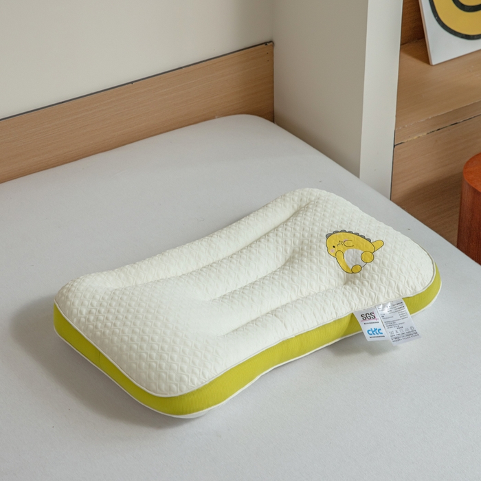 91家纺网 家纺一手货源 找家纺 （总）卡芙芯类馆 2025新款A类小恐龙儿童护颈枕枕头枕芯