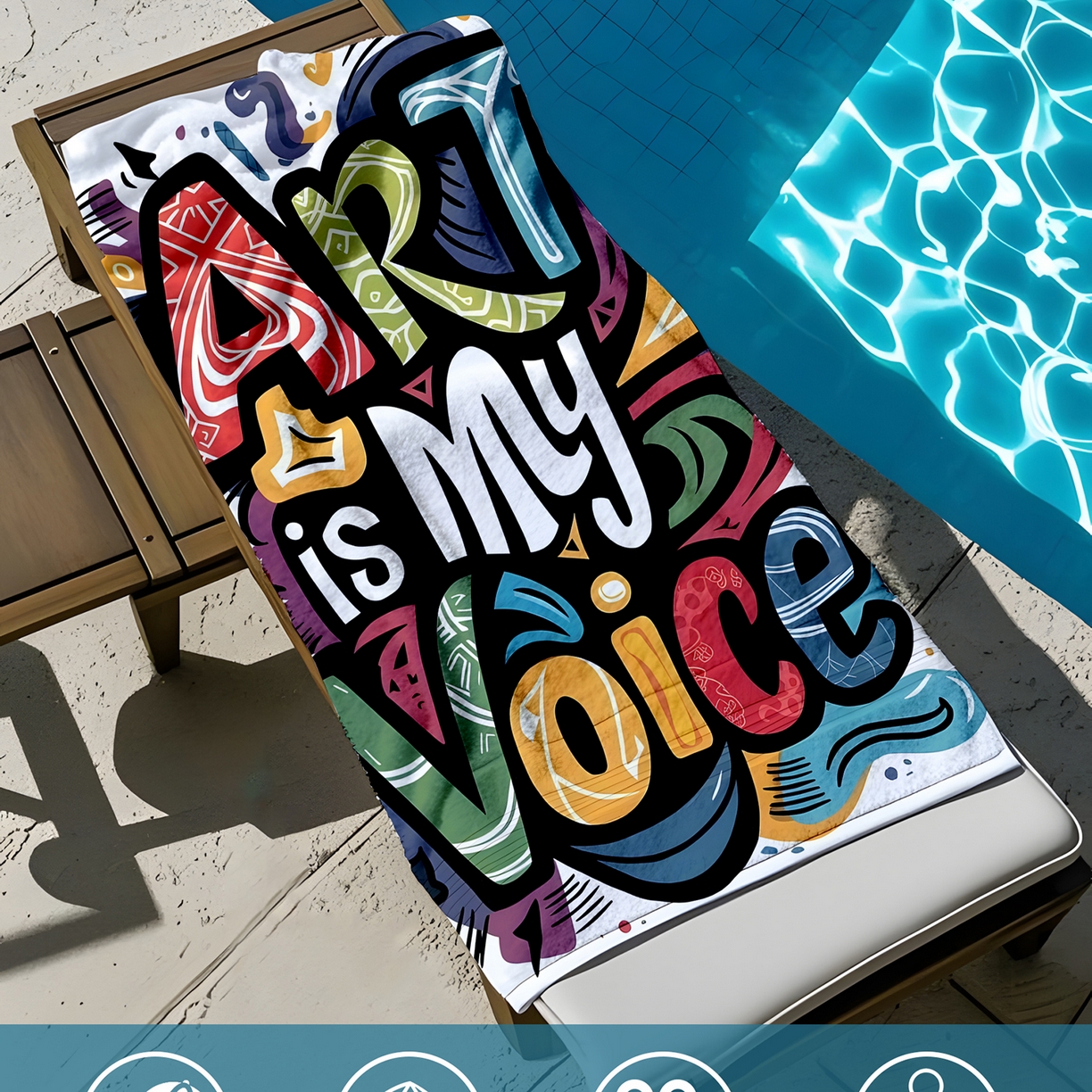 91家纺网 家纺一手货源 找家纺 轩贝雅 2025新款Pod 全托管 半托花型定制沙滩巾 07 70*150cm