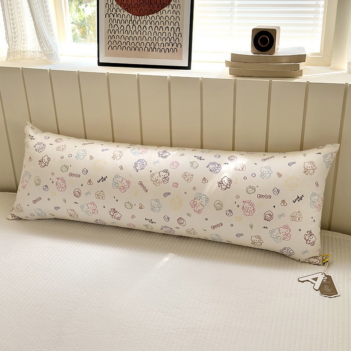 91家纺网 家纺一手货源 找家纺 （总）罗亿家纺 2025新款ins韩国卡通水洗棉大抱枕长条靠枕靠垫(小红书同款)