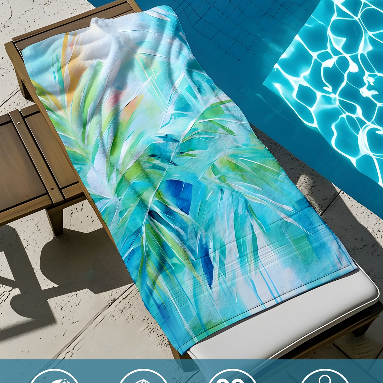 91家纺网 家纺一手货源 找家纺 轩贝雅 2025新款Pod 全托管 半托花型定制沙滩巾 08 60*130cm