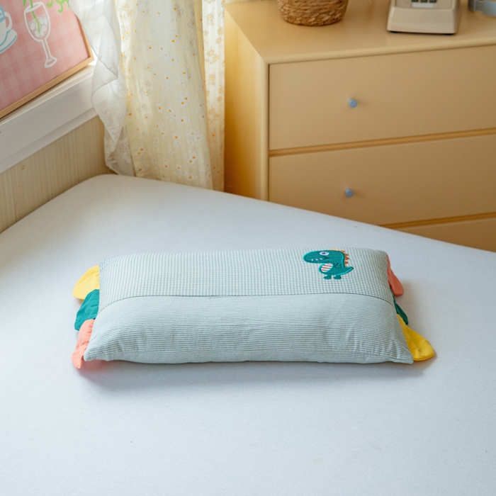 91家纺网 家纺一手货源 找家纺 卡芙芯类馆 2025新款全棉水洗棉贴布绣卡通枕芯枕头 组合图仅供展示不可下单