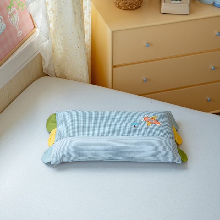 91家纺网 家纺一手货源 找家纺 卡芙芯类馆 2025新款全棉水洗棉贴布绣卡通枕芯枕头 组合图仅供展示不可下单