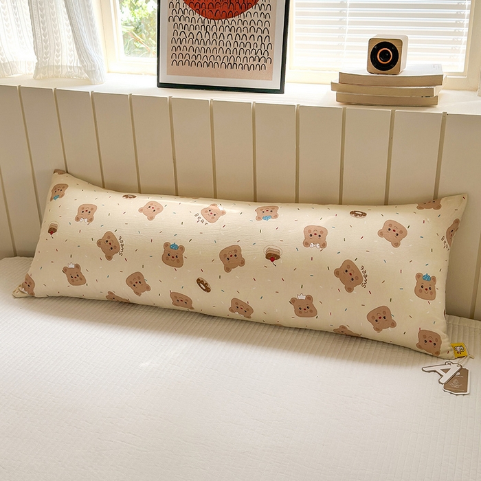 91家纺网 家纺一手货源 找家纺 罗亿家纺 2025新款ins韩国卡通水洗棉大抱枕长条靠枕靠垫(小红书同款) 奥利奥小熊