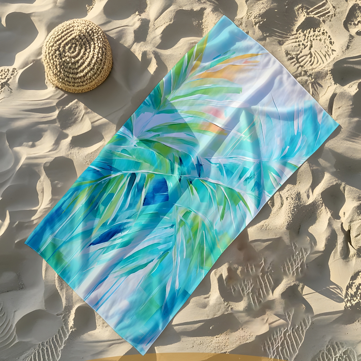 91家纺网 家纺一手货源 找家纺 轩贝雅 2025新款Pod 全托管 半托花型定制沙滩巾 08 80*160cm