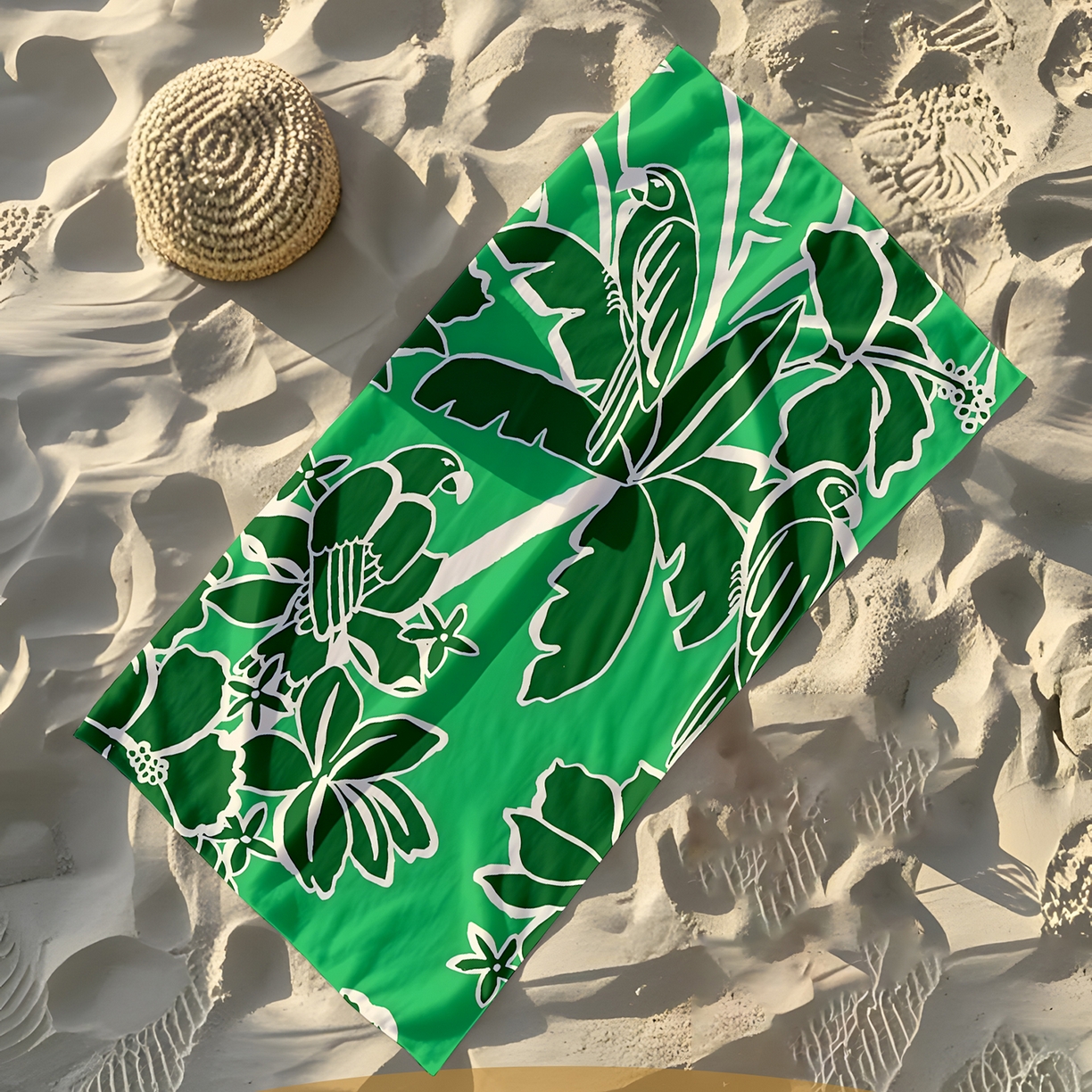 91家纺网 家纺一手货源 找家纺 轩贝雅 2025新款Pod 全托管 半托花型定制沙滩巾 09 60*130cm