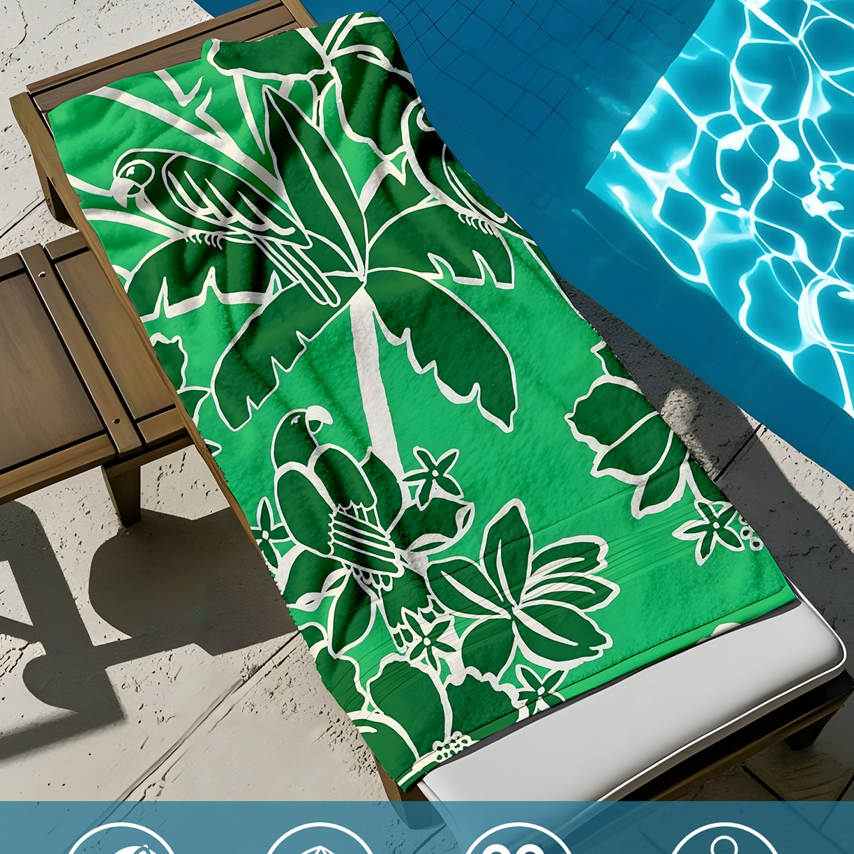 91家纺网 家纺一手货源 找家纺 轩贝雅 2025新款Pod 全托管 半托花型定制沙滩巾 09 60*130cm