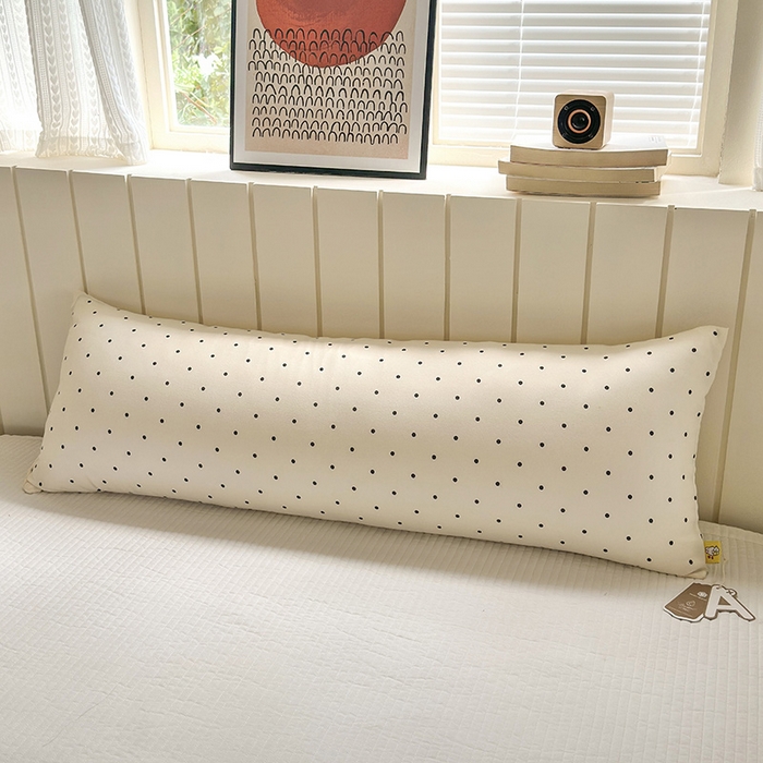 91家纺网 家纺一手货源 找家纺 罗亿家纺 2025新款ins韩国卡通水洗棉大抱枕长条靠枕靠垫(小红书同款) 汤圆-米