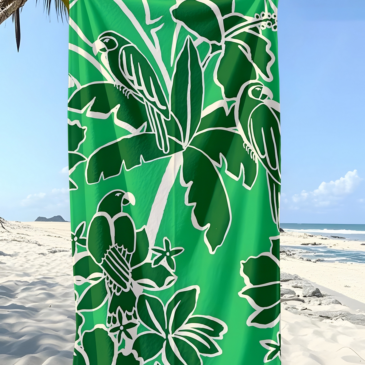 91家纺网 家纺一手货源 找家纺 轩贝雅 2025新款Pod 全托管 半托花型定制沙滩巾 09 80*160cm